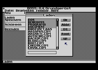 die Dateiauswahl unter BeWe-DOS