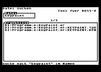 der Suchvorgang