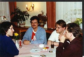 Diskussionsrunde nach der eigentlichen Messe